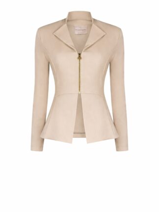 Jakna Rinascimento Jersey Taupe